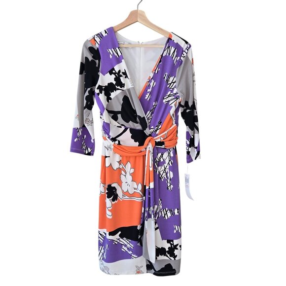 Maggy London NWT 'wrap' Dress Size 10 - Picture 1 of 4